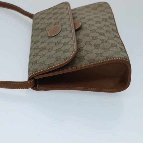 GUCCI GG Canvas Shoulder Bag Beige Gold Auth ep6167 - Picture 3 of 16